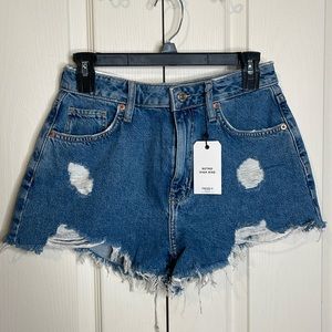 Retro Distressed Shorts